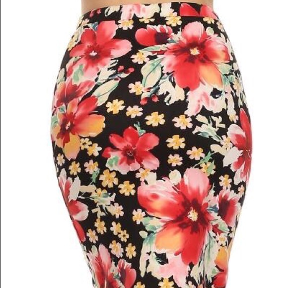 🌺ONE LEFT! Plus K&H Tiki Vegas Pencil Skirt - Picture 5 of 7